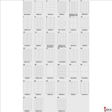 Etykiety A4 105x48mm białe nr031 (100sztuk) EMERSON eta4105.048 Etykiety A4 105x48mm białe nr031 (100sztuk) EMERSON eta4105.048