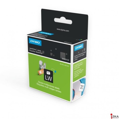 Etykiety DYMO różnego przeznaczenia- 25 x 25 mm, biały S0929120
