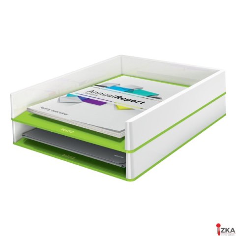 Półka na dokumenty Leitz WOW dwukolorowa, zielona 53611054 Półka na dokumenty Leitz WOW dwukolorowa, zielona 53611054