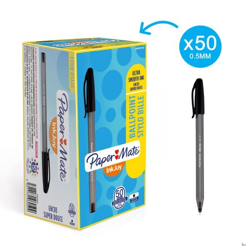Długopis ze skuwką INKJOY 100 CAP M 1.0mm czarny PAPER MATE S0977410 Długopis ze skuwką INKJOY 100 CAP M 1.0mm czarny PAPER MATE S0977410