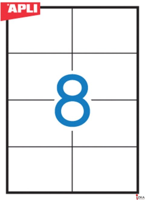 Etykiety 03140 105*74 (100) permanentne APLI 1279 (X)