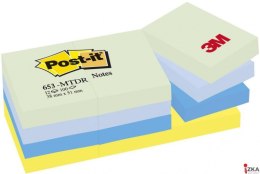 Karteczki samoprzylepne POST-IT_ (653-MTDR) Marzycielskie, 38x51mm, 12x100 kart., mix kolorów (X)
