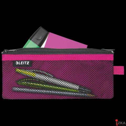 Koszulka z suwakiem z dwoma przegródkami Leitz WOW, rozmiar M, różowa 40120023