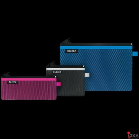 Koszulka z suwakiem z dwoma przegródkami Leitz WOW, rozmiar M, różowa 40120023