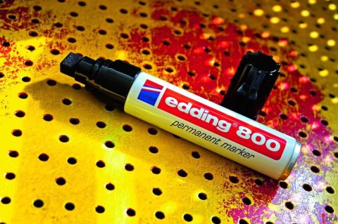 Marker E-800 EDDING czerwony końcówka ścięta 12 mm (X)