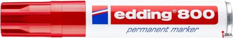 Marker E-800 EDDING czerwony końcówka ścięta 12 mm (X)