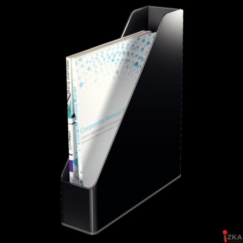 Pojemnik na czasopisma LEITZ WOW biało-czarny 53620095