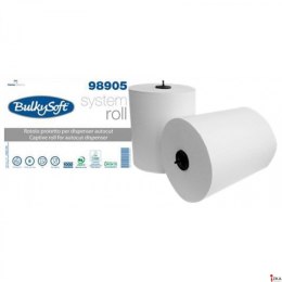 Ręcznik systemowy w roli 200m. (6 rolek) 2w, BulkySoft, 100% celulozy, 98905