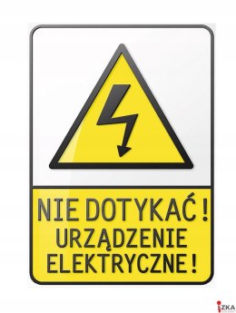 Tabliczka Nie dotykać urządzenie elektryczne ZZ-1eoa/913ZN (X)