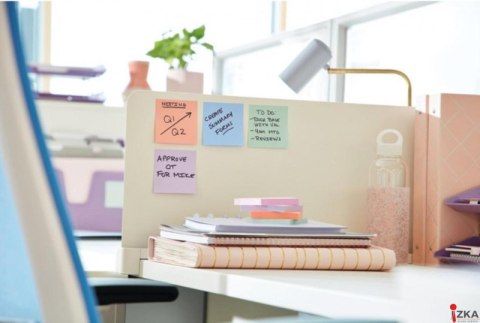 Bloczki ekologiczne POST-IT (653-1GB), 38x51mm, 6x100 kart., mix kolorów