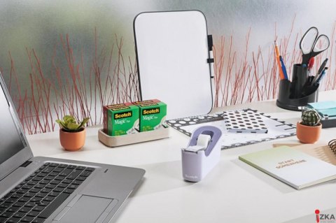 Dyspenser do taśm SCOTCH (C-18L), w zestawie taśma Magic 19mmx33m, lawendowy (X)