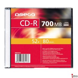Płyta OMEGA CD-R 700MB 52X SLIM CASE (1) OMS1 (X)