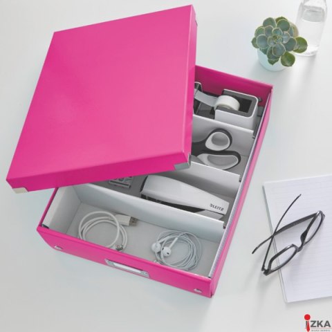 Pudełko z przegródkami LEITZ C&S duże różowe 60580023