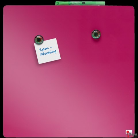 Tabliczka magnetyczna REXEL 360x360mm różowa 1903803 1903803