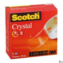 Taśma biurowa SCOTCH_ Crystal Clear (600), transparentna, 19mm, 10m (X)