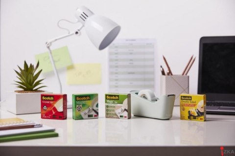 Taśma biurowa SCOTCH_ Crystal Clear (600), transparentna, 19mm, 10m (X)