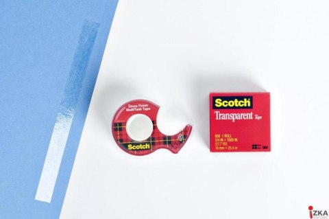 Taśma biurowa SCOTCH_ Crystal Clear (600), transparentna, 19mm, 10m (X)