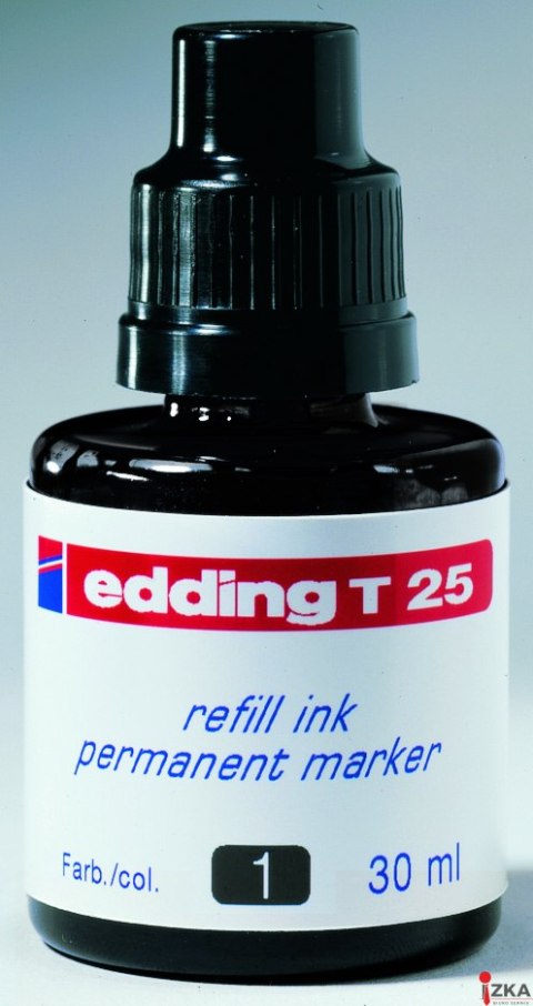 Tusz do markerów permanentny 30ml czarny ED-T-25001 25/001 EDDING (X)