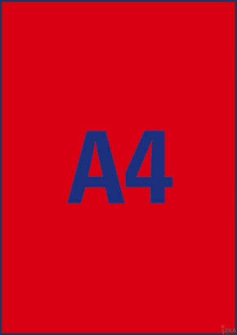 Etykiety czerwone neon L6005-25 210 x 297 25ark Usuwalne, Avery Zweckform (X)