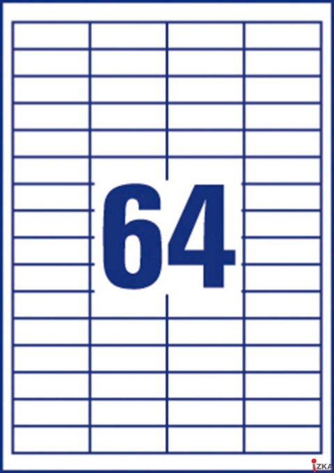 Etykiety uniwersalne ELA050 48,5 x 16,9 100 ark. Economy Europe100 by Avery Zweckform