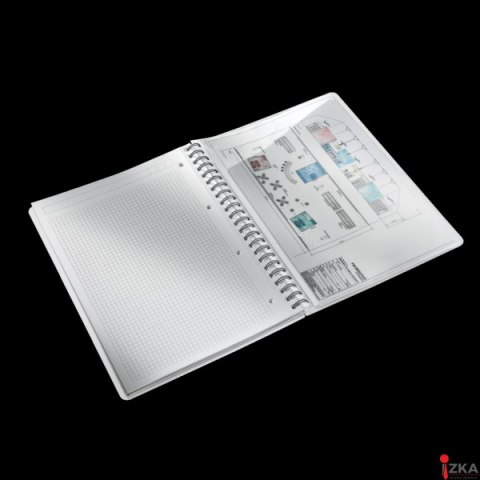 Kołonotatnik w kratkę A4 PP Leitz WOW, biały 46380001