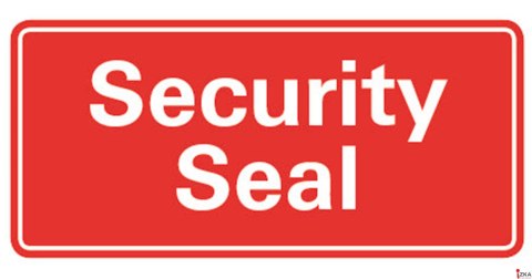 Plomby zabezpieczające na przesyłki 7311 38x20 w rolce, Avery Zweckform, czerwone