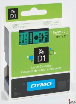 Taśma DYMO D1 - 19 mm x 7 m, czarny / zielony S0720890 do drukarek etykiet (X)