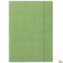 Teczka z gumką w kratę zielona FEP06 (X)