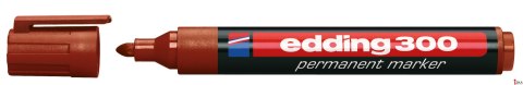 Marker-foliop.300 brązowy EDDING końcówka okrągła