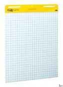 Samoprzylepne arkusze konferencyjne Post-it_ Super Sticky, na flipchart, 63,5x76,2cm, w kratkę do wykresów, 30 kart., białe