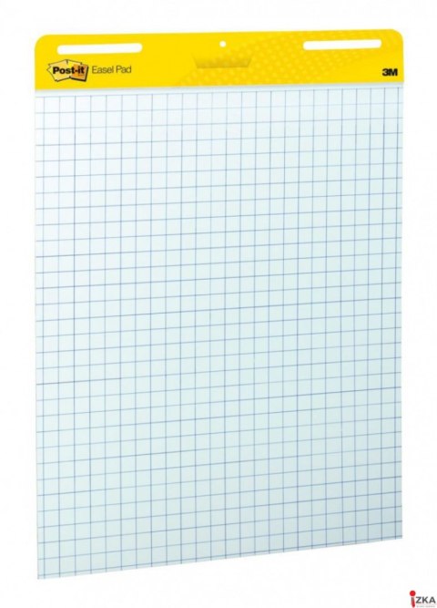 Samoprzylepne arkusze konferencyjne Post-it_ Super Sticky, na flipchart, 63,5x76,2cm, w kratkę do wykresów, 30 kart., białe