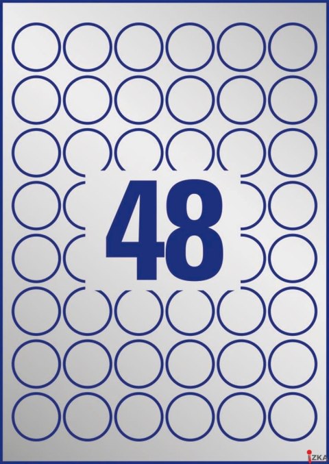 Etykiety znamionowe L6129-20 Q30 20 ark srebrne, poliestrowe, Avery Zweckform