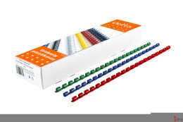 Grzbiety do bindowania DOTTS 5 mm zielone, opakowanie 100 szt.