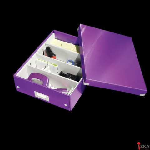 Pudełko z przegródkami LEITZ C&S duże fioletowe 60580062