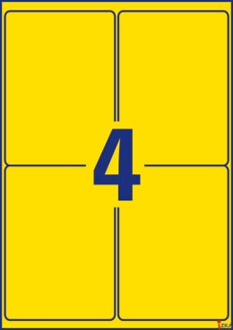 Etykiety Heavy Duty L6127-20 99,1 x 139 20 ark. żółte, poliestrowe, Avery Zweckform