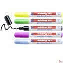 Marker EDDING do tablic szklanych czarny + mix kolorów, etui 5 szt. 90/5s/001/c ed suchościeralny (X)