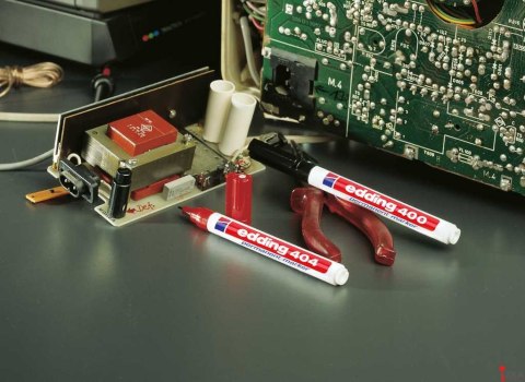 Marker permanentny e-400 EDDING, 1mm, niebieski