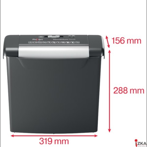 Niszczarka Rexel Momentum S206 P2, 6 kartek, 9l kosz, konfetti 2104568EU (X)