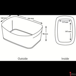 Pojemnik MyBOX bez pokrywki biało-szary LEITZ 52571001 (X)