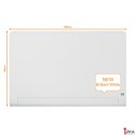 Szklana tablica Nobo Impression Pro z zaokrąglonymi rogami 1000x560mm, lśniąca biel (X)