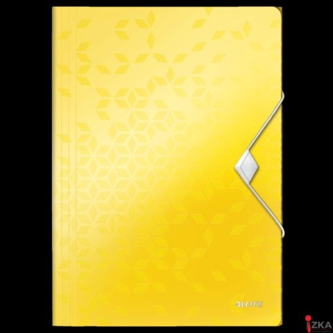 Teczka z gumką PP Leitz WOW, 15 mm, żółta 45990016