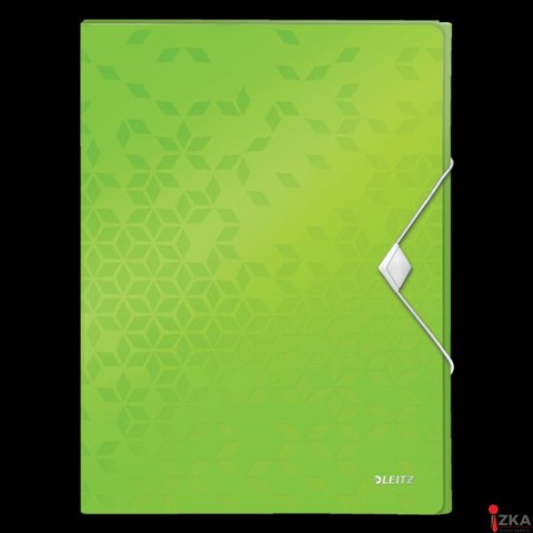 Teczka z gumką PP Leitz WOW, 30 mm, zielona 46290054