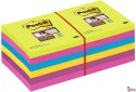 Bloczek samoprzylepny POST-IT_ Super Sticky, 76x76mm, ZESTAW 12x90 kart., (12) neonowe 654 -12SSUC (X)