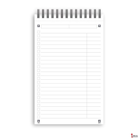 Blok notatnikowy OXFORD TASK MANAGER A5, 70kartek, spirala u góry, 400055727 (X)