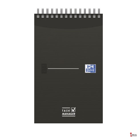 Blok notatnikowy OXFORD TASK MANAGER A5, 70kartek, spirala u góry, 400055727 (X)