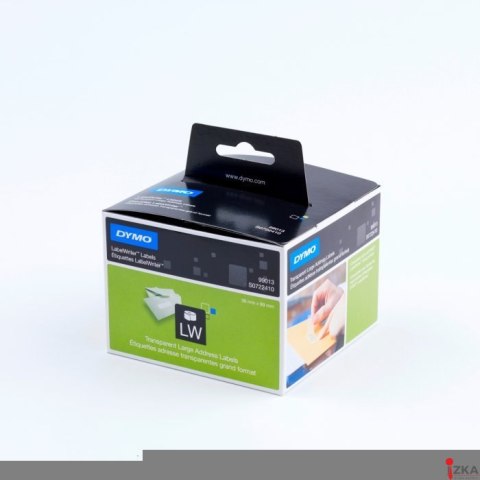 Etykieta DYMO adresowa - 89 x 36 mm, przezroczysty S0722410