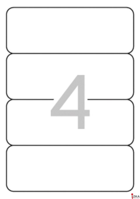 Etykiety 01233 190*61 (25) na segregator APLI samop. (X)