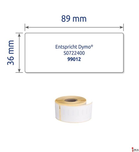 Etykiety adresowe ASS0722400 36x89 260 et. w rolce do termodruku, białe, Avery Zweckform