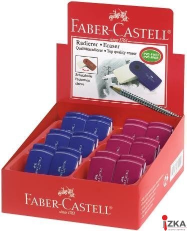 Gumka Sleeve mini czerwono-niebieska FABER CASTELL 182411