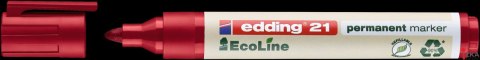 Marker EDDING permanentny ekologiczny okrągła końcówka czerwony 21/002/cz ed (X)